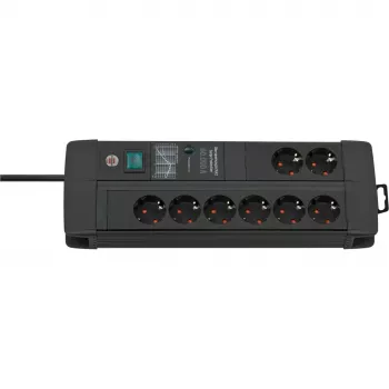 Power extension Brennenstuhl 1256000698 3 m 8 AC outlets Indoor Black
