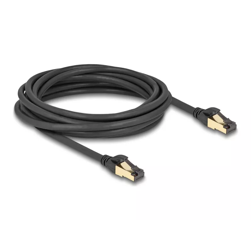 Network Cable DeLOCK RJ45 Cat.6A male to male S/FTP 5m Black