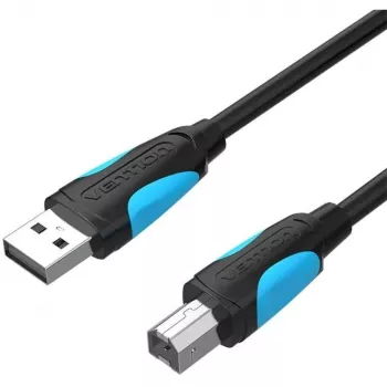 USB 2.0 A to USB-B cable Vention VAS-A16-B500, 5 m, black, male-to-male, 480 Mbps