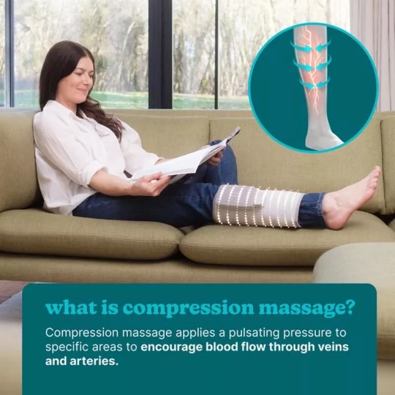 Calf Wrap HoMedics SR-CMXCE10HBND modular compression system with controller