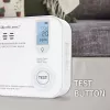 Carbon monoxide sensor QOLTEC 52577 — battery-powered alarm, 85 dB sound level