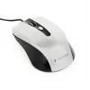 Wired ambidextrous optical mouse GEMBIRD MUS-4B-01-BS, USB Type-A, 1200 DPI, 4 buttons, black/silver