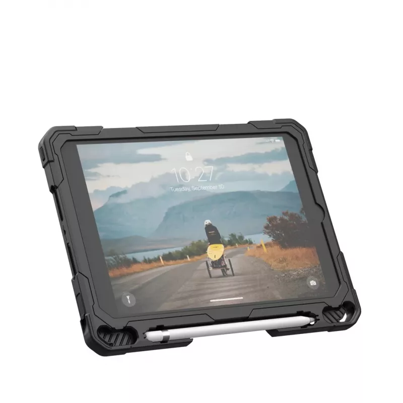 Tablet bumper case Urban Armor Gear Plasma Healthcare for Apple iPad 10.9 inch (10th Gen, 2022) — 27.7 cm, stand mode, 0.49 kg