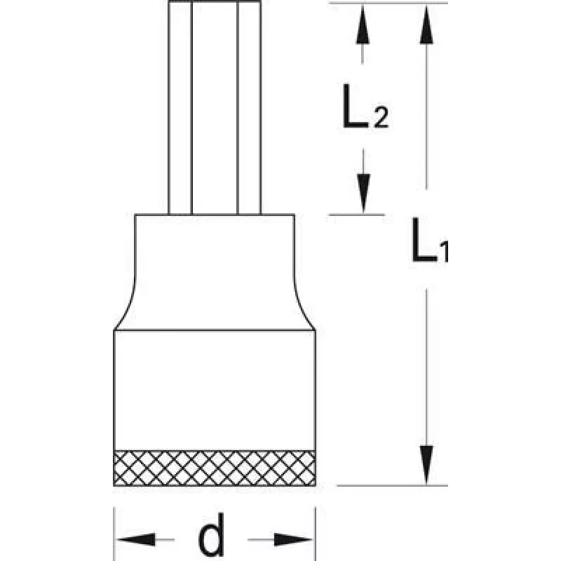 Screwdriver Bit Gedore 6158620 Weight 257 g Package Depth 85 mm Package Height 50 mm