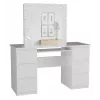 Bedroom vanity set top e shop Z.KUBA MARINA L BIEL — white particleboard, 6 drawers, 1300×510×1460 mm