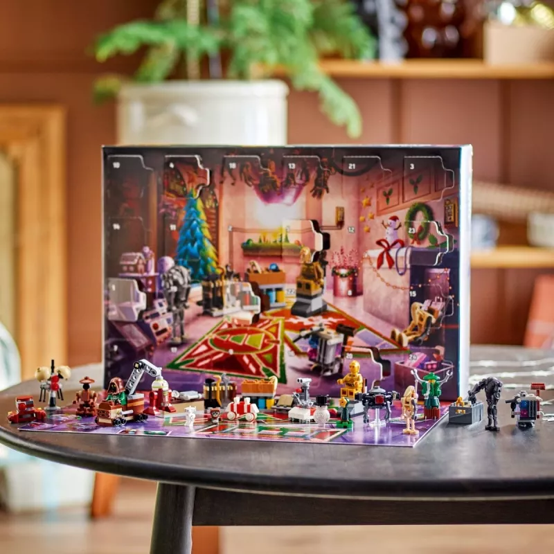 Construction toy LEGO Star Wars Advent Calendar 2025 — set 75418, seasonal buildable minifigures and models