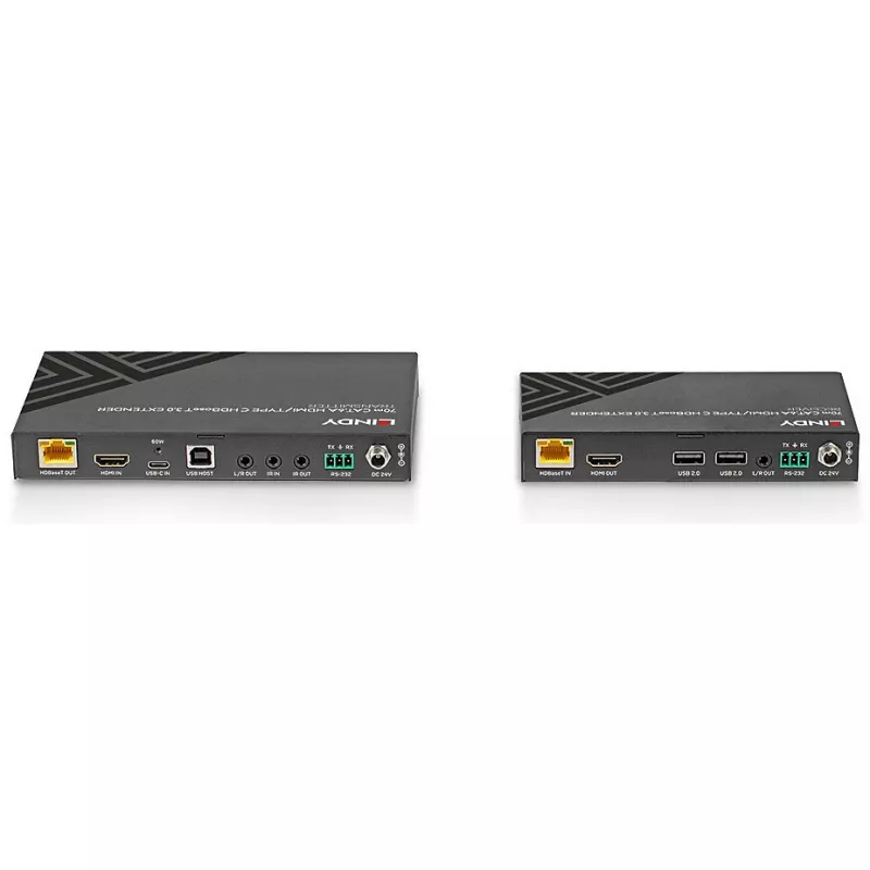 Lindy 70m Cat.6A HDMI 4K60 & Type C HDBaseT 3.0 KVM Extender