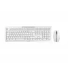 CHERRY Stream Desktop keyboard Mouse included Office RF Wireless QWERTZ German White