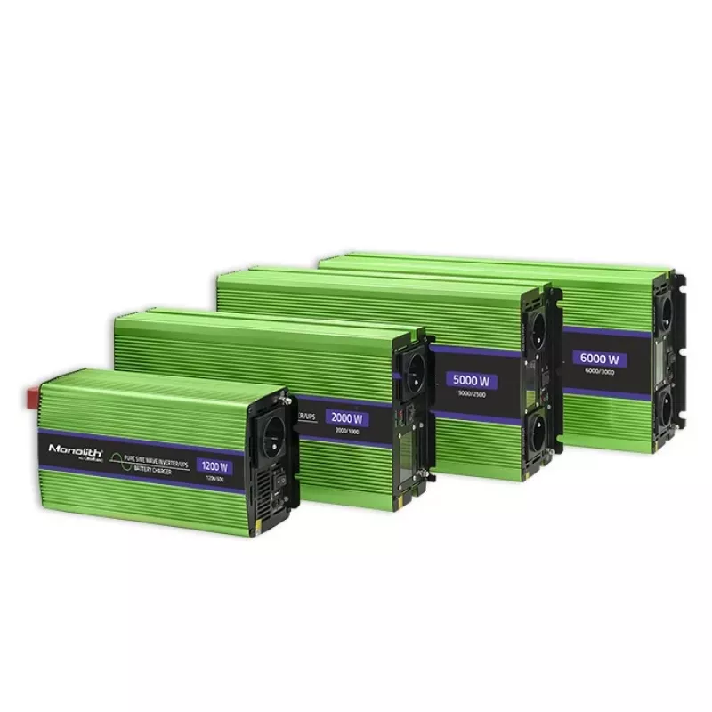 Car inverter Qoltec Monolith 6000 W Green 12 V