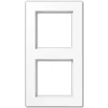Wall plate / switch cover JUNG AC 582 WW — White, Duroplast, 84×155 mm