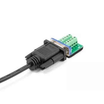 DeLOCK Serial Cable RS-232 D-Sub9 male to male 0.5 m Black