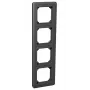 Schneider Electric Exxact Combi 4-GANG Frame Anthracite