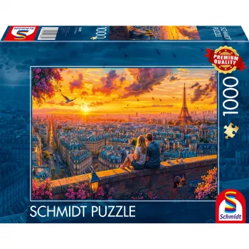 Jigsaw Puzzle, schmidt spiele Parisian Rooftop Whispers — 1000 pieces