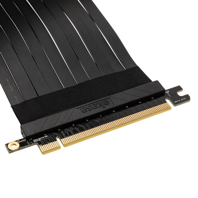 Riser Cable Akasa RISER BLACK X2 Premium PCIe 3.0 x16 20CM