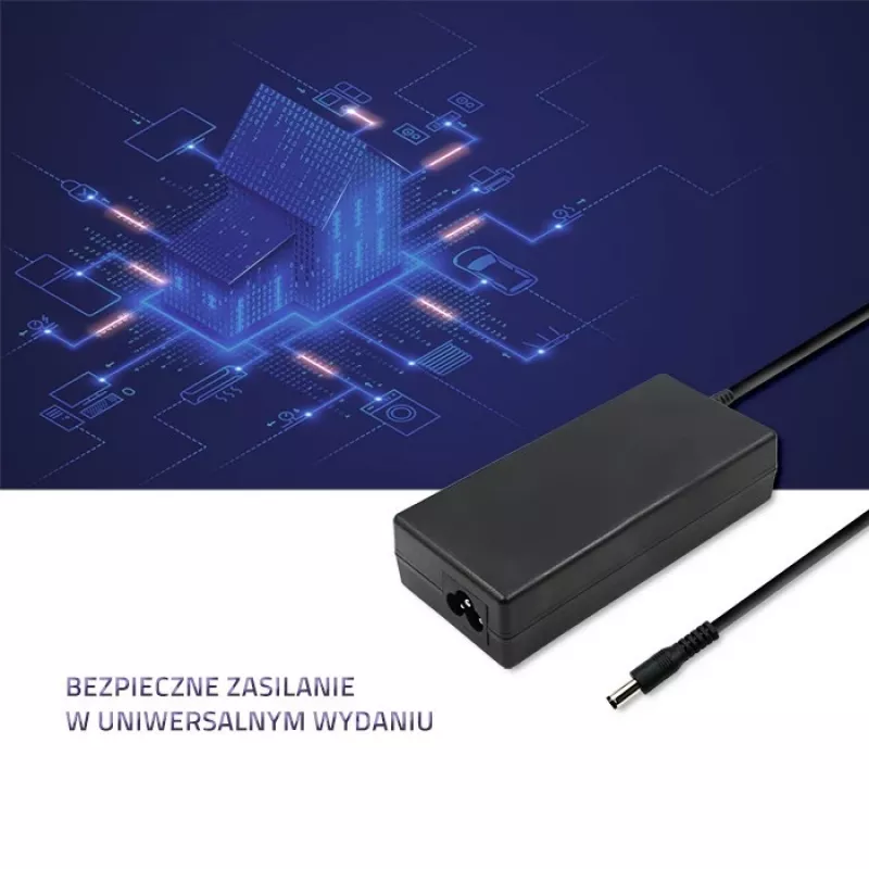 Power Adapter Qoltec 50797 Indoor Black Laptop 1.16m Cable