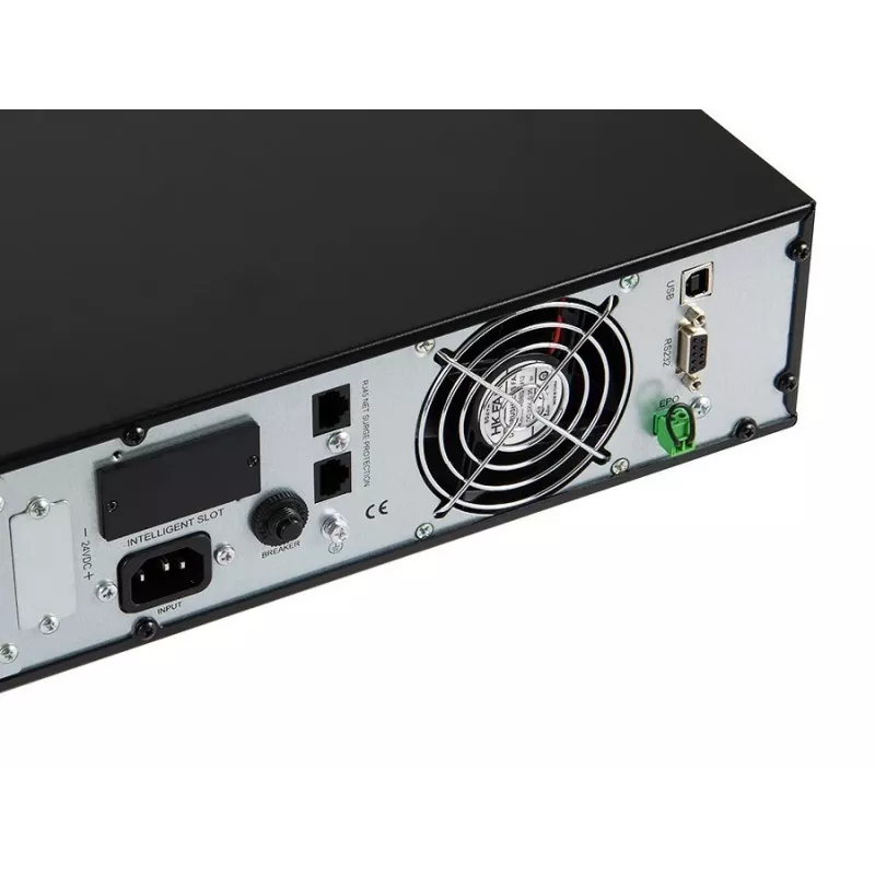 Uninterruptible Power Supply Green Cell UPS13 — Online double-conversion UPS, 1000 VA / 900 W, pure sine, 6 AC outlets, LCD, 2×12V 9Ah batteries