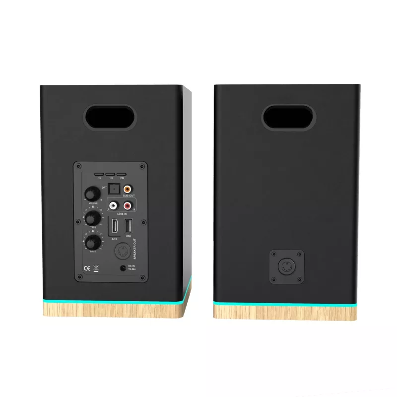 Shelf Speakers Teac BS-60BK LED Black — Bluetooth, 2×90W, RCA, USB, Optical, Bass‑Reflex, Remote