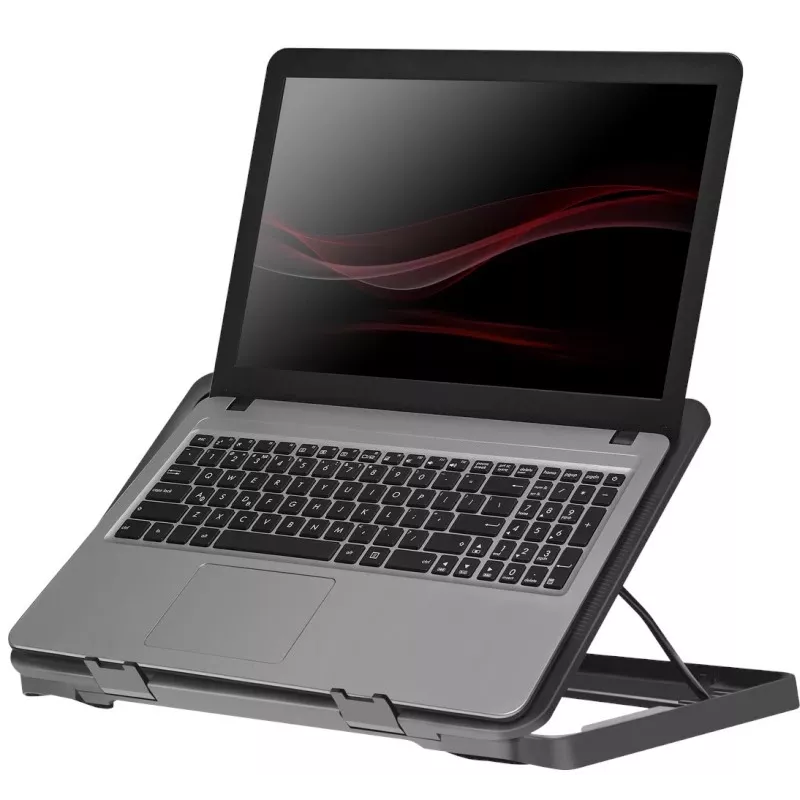 Notebook cooling pad DEFENDER NS-503 for 43.2 cm (17 inch) laptops, 2 fans, USB powered, black