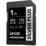 SDXC Memory Card Lexar Professional SilverP UHS‑I 1 TB, Read 205 MB/s, Write 150 MB/s, UHS‑I
