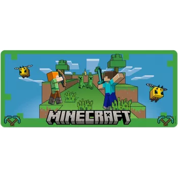 Mouse pad Kids Euroswan 80x30 cm Minecraft — large desk mat for mouse and keyboard