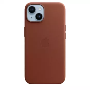 Apple | 14 Leather Case with MagSafe | Case with MagSafe | Apple | iPhone 14 | Leather | Umber