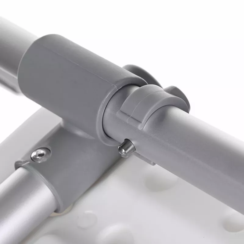 Bath bench ActionMed LW200AM recessed bathtub design, technopolymer, silver, slip-resistant, horizontal adjustment