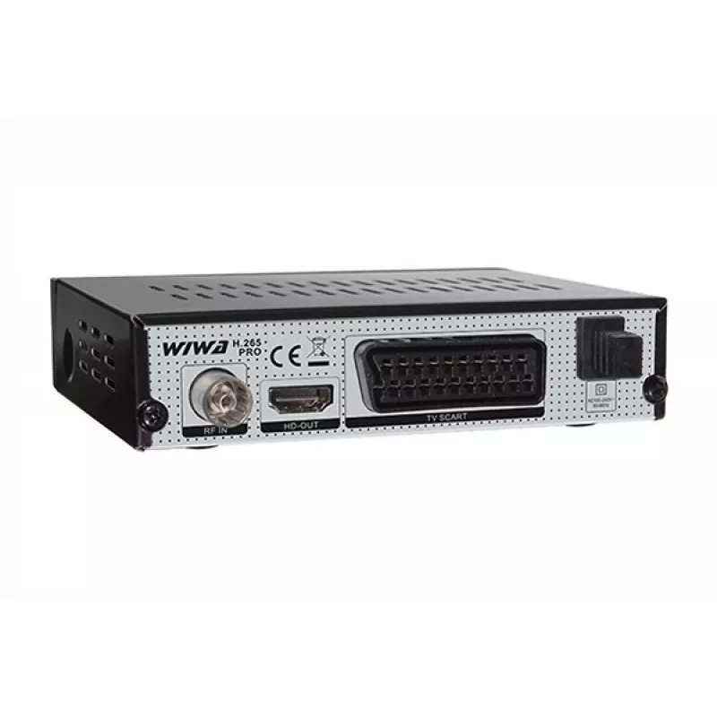 Terrestrial HD digital TV tuner WIWA H.265 PRO DVB-T/DVB-T2 — Full HD, H.265, HDMI, SCART, USB, recording