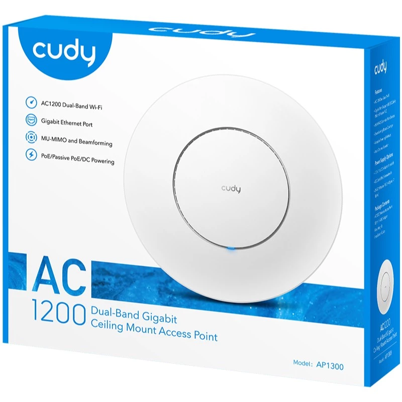 Cudy AC1300 White Power over Ethernet (PoE)