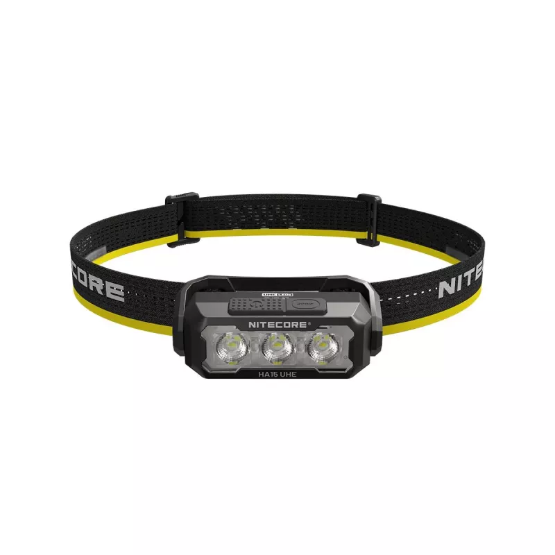 Headlamp Nitecore HA15 UHE – compact hands-free light, max 400 lumens