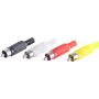Wire Connector RCA ShiverPeaks BS51400-SET Black Red White Yellow
