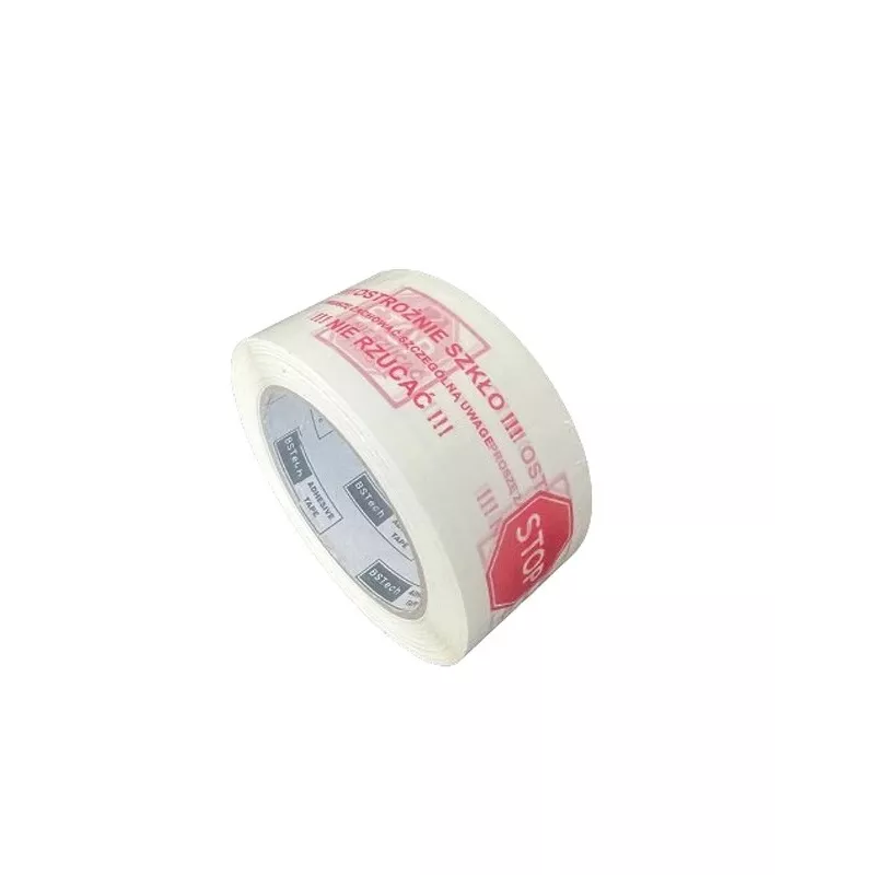 BSTech adhesive tape with print 48x100m Careful glass 6 pcs