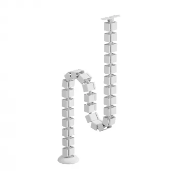 Cable management SBOX CC-1016W white, 16 slots for network and power cables