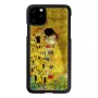 Smartphone case iKins for iPhone 11 Pro Max — black kiss design, protective cover
