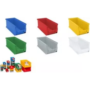 Storage box allit 456291, plastic parts box 125×150×320 mm, red