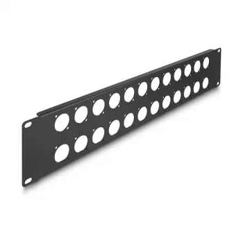 DeLOCK patch panel accessory 88055 Rack mounting 2U Black