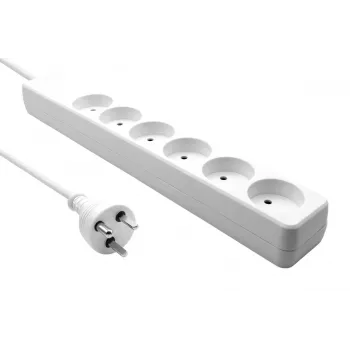 Power strip ProXtend K6-KIT01W — 6-way extension lead, 1 m cable
