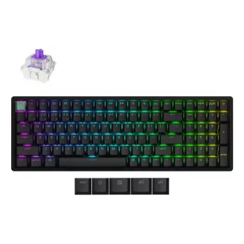 Mechanical keyboard Keychron K4 HE with Gateron Double‑Rail Magnetic Nebula switches, wireless, black, US layout