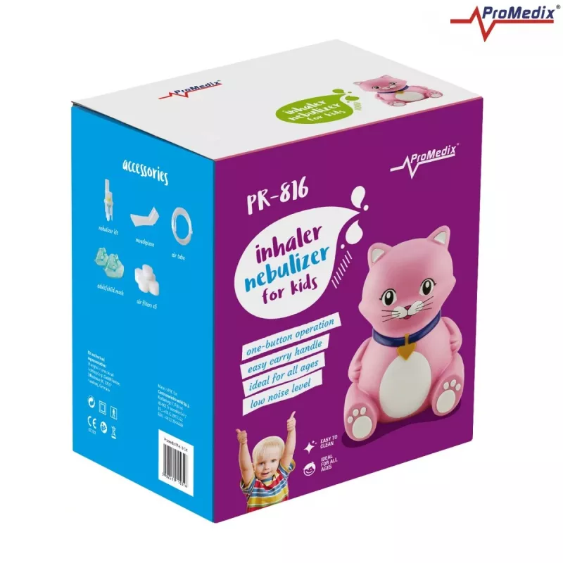 Inhaler nebulizer ProMedix PR-816 compact design for kids, model PR-816