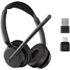 Epos Impact 500, Binaurales (beidseitiges)-Headset, Bluetooth ANC, MS Teams zertifiziert, incl. USB-C Dongle mit USB-A-Adapter