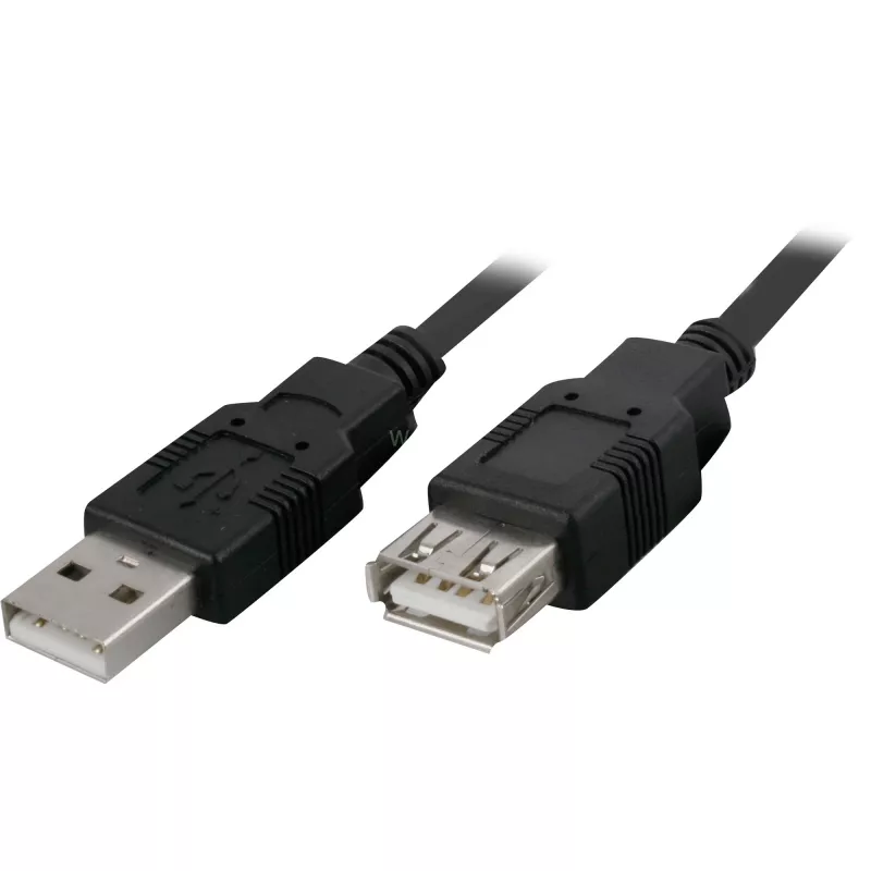 USB A to USB A cable GEMBIRD 68904, USB 2.0, 3 m, black