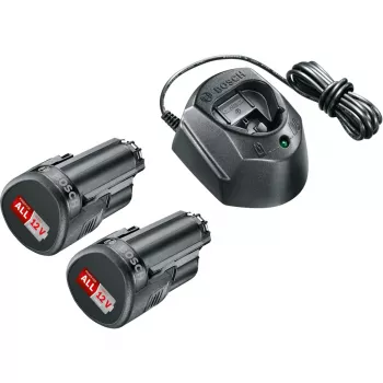 Battery Starter Set Bosch GAL1210CV 12V with 2x1.5Ah batteries and charger