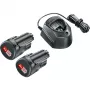Battery Starter Set Bosch GAL1210CV 12V with 2x1.5Ah batteries and charger
