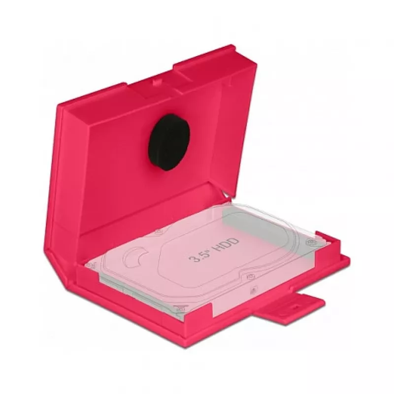 Protection Box DeLOCK 18374 for 3.5 inch HDD red