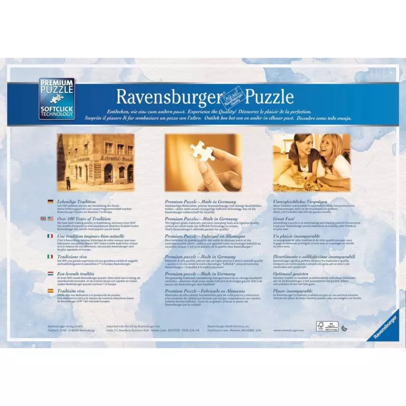 Puzzle fairytale castle in 4 Jahreszeiten