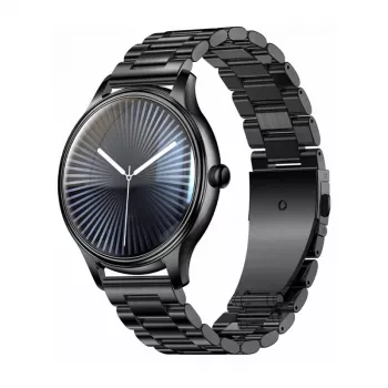 Smartwatch Colmi L28 with Black Case and Black Steel Strap