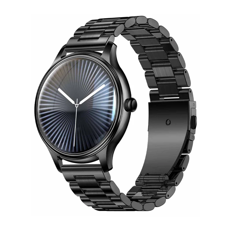 Smartwatch Colmi L28 with Black Case and Black Steel Strap