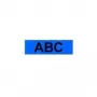 Brother Gloss Laminated Labelling Tape, Black on blue, TZ, Black, Thermal transfer, Japan, Gloss