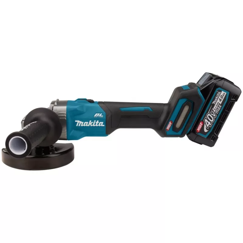 Cordless Angle Grinder GA008GM201 XGT, 40Volt (Blue/black, 2x Li-Ion XGT Battery 4,0Ah, MAKPAC size 4)