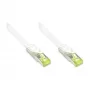 RJ45 Patch Cable with Cat.7 Raw Cable and Latch Protection (RNS®), S/FTP, PiMF, Halogen-Free, 600MHz, OFC, White, 2m, Good Connections® (8070R-020W)