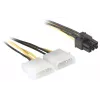Power Cable for PCI Express Card DeLOCK 82315 0.15m